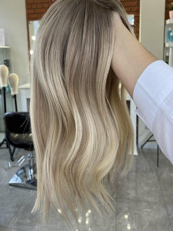 Finest Blond European Human Hair Topper for Thinning Hair (Silk Base)